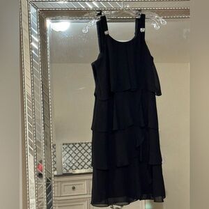 Elegant Black Layered Dress